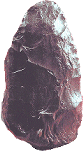 Dieser Faustkeil wurde von Roland Graf oberhalb der Wachtersmühle bei Kronach gefunden. Das Fundstück aus der Mittleren Altsteinzeit ist etwa 15 cm lang und ca. 50.000 Jahre alt.